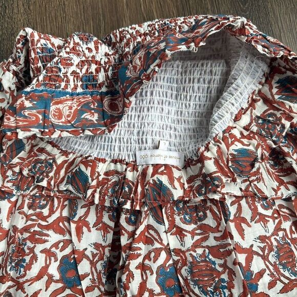 House of Harlow 1960 marble rust print tiered ruffle skirt - Picture 3 of 4